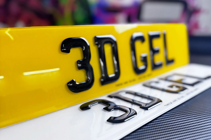 3D Gel Number Plate